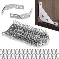 22 Pz Staffe Angolari, Squadrette Angolari per Legno, Squadrette Triangolari, St