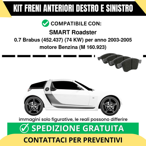 Pastiglie freno anteriori per - pastiglie,