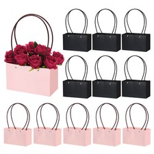 Confezione Regalo Fiore 12pz Rosa e Nero Puro