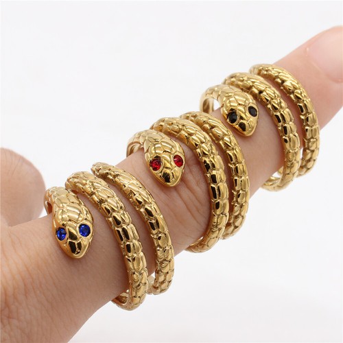 Anello serpente gotico uomo - serpente,
