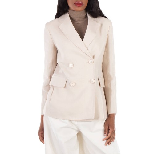 Blazer lino doppiopetto max - doppiopetto,