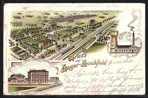 Litografia lager lechfeld - litografia, lager-lechfeld