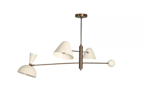 Lampadario sputnik ottone - in,