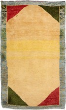 Originale Tappeto Persiano Gabbeh Ghashghai Orientale 130 CM X 72 Vecchio Natura