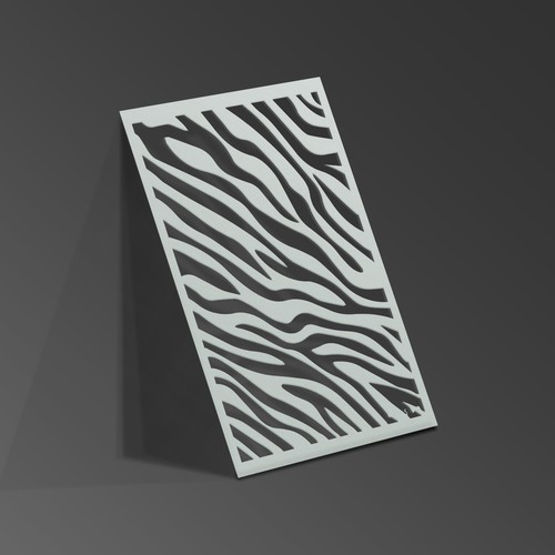 Zebra stencil stampa animalier