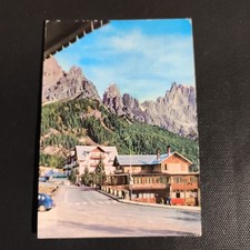 ALBERGO CAFFE' CENTRALE - S. MARTINO DI CASTROZZA CARTOLINA A COLORI VIAGGIATA