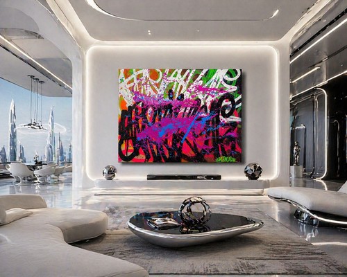 Quadro graffiti arte - , street