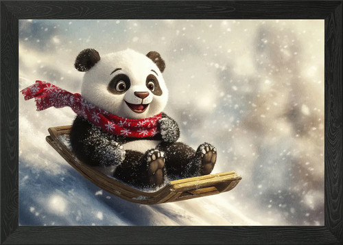 Panda slitta nel - paese, delle