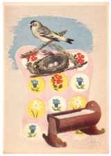 Cartolina Federazione Italiana Antitubercolosi Serie “Nidi, Culle, Fiori” 1939