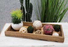 Vassoio Candele Legno Quadrato