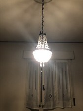 Lampadario Antico Vintage A Gocce Di Cristallo
