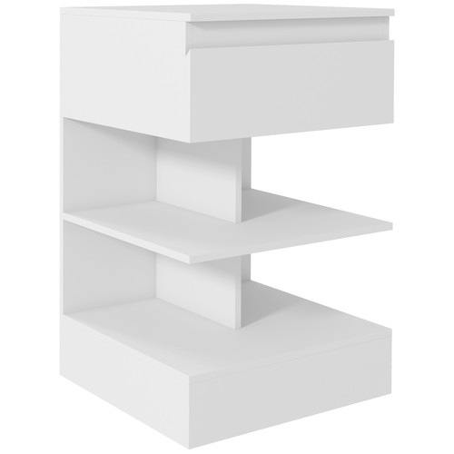 Homcom comodino con cassetto - con,