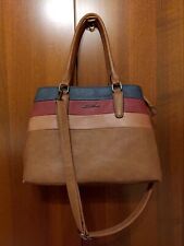 Borsa a mano marrone con tracolla removibile