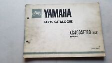 Yamaha XS 400 SE 1980 catalogo ricambi originale spare parts catalog