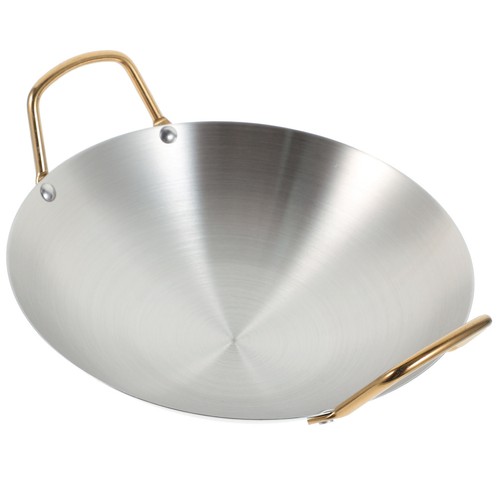 Padella wok acciaio inox - padella,