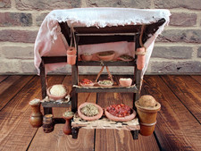 Presepe pastore banco mercato addobbi casa delle bambole