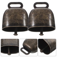  12 Pcs Campane Bovini Natalizie Vintage Festive Di Natale Metallo