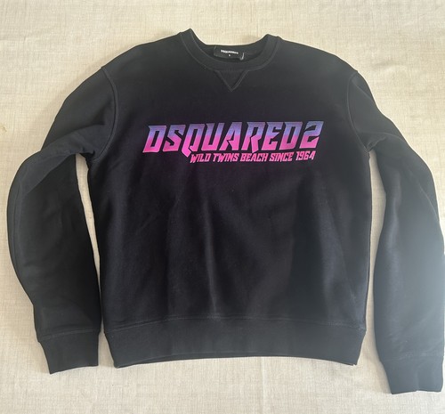 Dsquared2 felpa nera - nera, classica