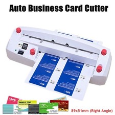 Taglia biglietti da visita elettrico resistente regolazione fine 3,5 x 2,01 pollici