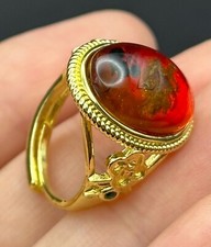 Anello oro ambra interno