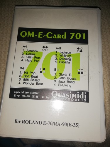 Mega stile card 701 - q/e/card, 16