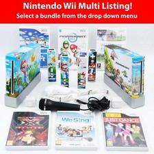 Console Nintendo Wii + Vinile Personalizzato! *Scegli il tuo bundle* testato e funzionante