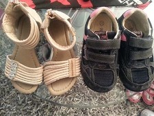 Lotto 81 stock 2 paia scarpe bimba bambina sandali + primigi n.24