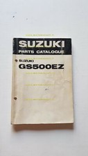 SUZUKI GS 500 EZ 1981 catalogo ricambi originale spare parts catalogue