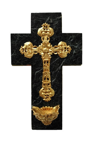 Antico crocifisso croce bronzo - croce,