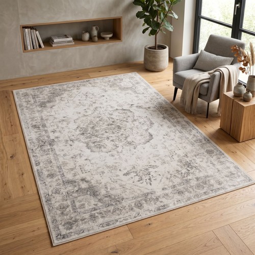 Tappeto lavabile beige vintage
