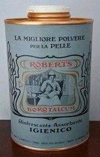 SCATOLA DI LATTA BOROTALCO ROBERTS (ROBERTS BOROTALCUM) - VINTAGE