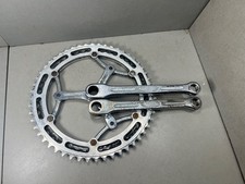 Guarnitura Stronglight acciaio anni 50 165mm Corone Simplex  bici epoca vintage