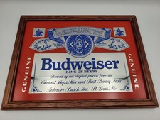 Vintage budweiser mirror bar - vintage,