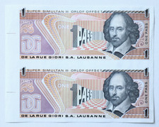 2 TEST NOTE / UNCUT SHEET / DE