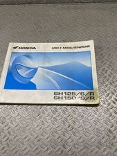 libretto uso e manuntenzione sh 125/150/s/r origine
