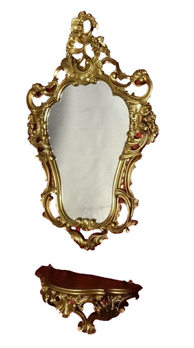 Consolle parete barocca - consolle, con