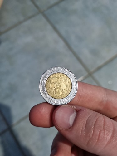 Moneta rara 500 lire - 500, polizia