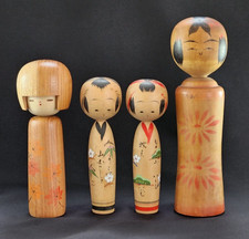 Set 4 bambole kokeshi