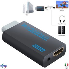 1080P Convertitore Adattatore Wii a HDMI HD HDTV 3,5mm Audio Supporta NTSC/PAL