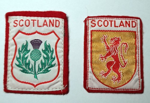 Vintage patches scotland lion - patches,