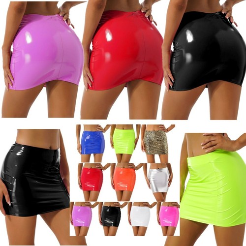 Bodycon lucido donna gonne - da,
