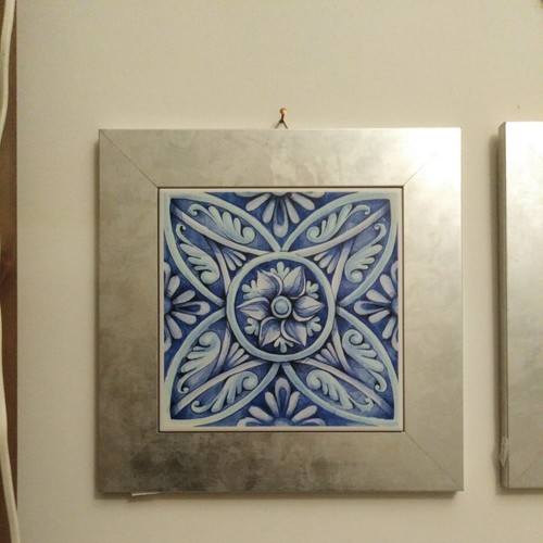 Quadro legno ceramica - e,