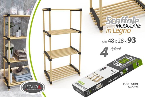 Scaffale modulare ripiani - modulare, 4