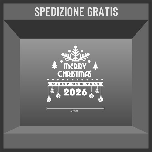 Vetrofanie natalizie adesivo - vetrofanie,