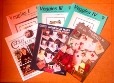 RICAMO PUNTO A CROCE - Lotto di 6 albi inglesi e americani anni '80/'90