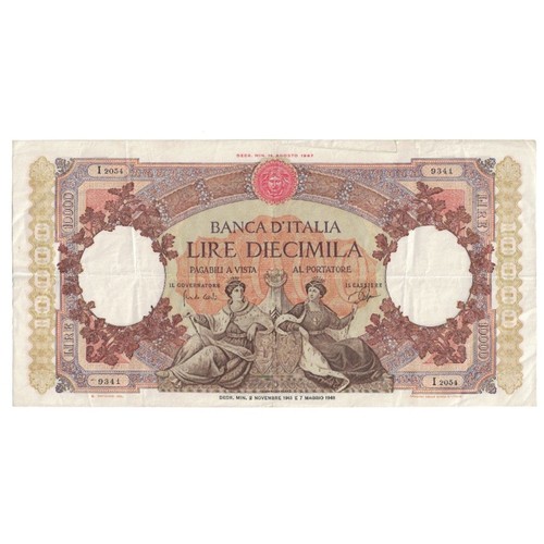 Billet italie 000 lire - italie,, 10,000