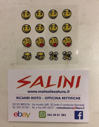 Adesivo emoticons faccine - adesivo,