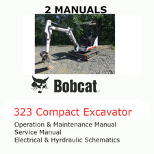 BOBCAT 323 COMPACT EXCAVATOR MANUAL OPERATORS SERVICE REPAIR SHOP OWNERS PDF 