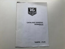 TAG HEUER - Elenco Prezzi Catalogo Generale - Novembre 2003 - Spagna