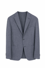 Giacca Boglioli blu misto lana